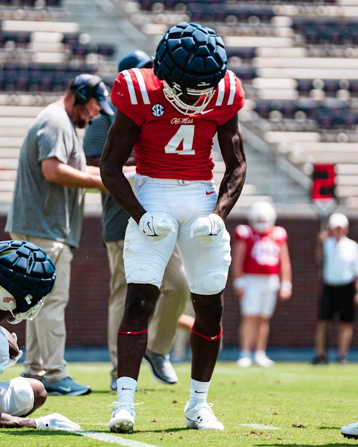 Freshman LB Suntarine Perkins led Ole Miss in tackles in Week 1.